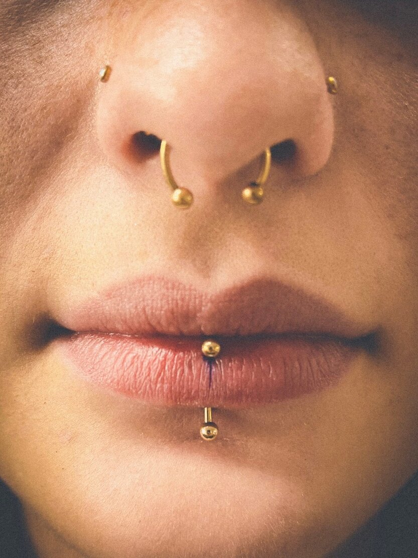 A beautiful Piercing done by fatou, one of Anker Tattoo & Piercings professional artists