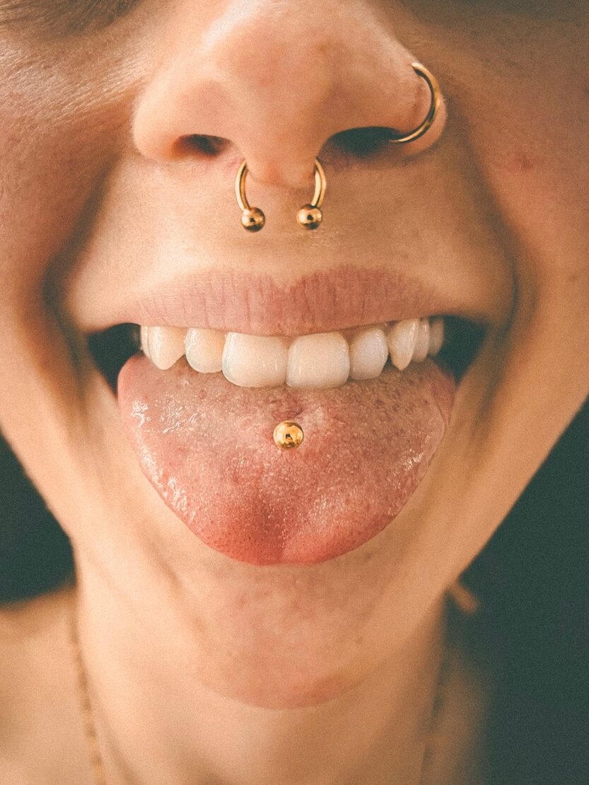 A beautiful Piercing done by fatou, one of Anker Tattoo & Piercings professional artists