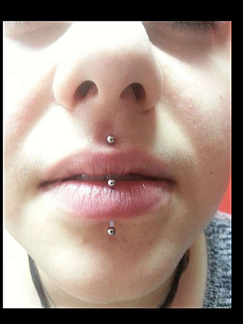 A beautiful Piercing done by sabrina, one of Anker Tattoo & Piercings professional artists