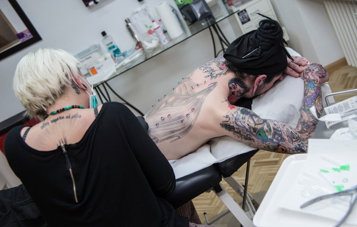 A beautiful Piercing done by sabrina, one of Anker Tattoo & Piercings professional artists