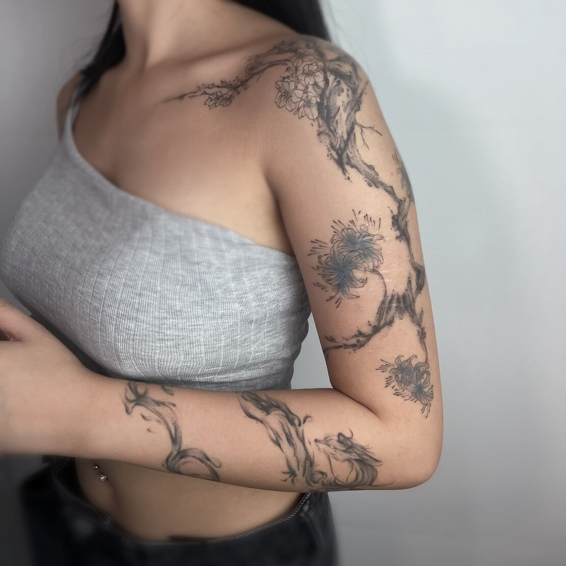 A beautiful Tattoo done by karo, one of Anker Tattoo & Piercings professional artists