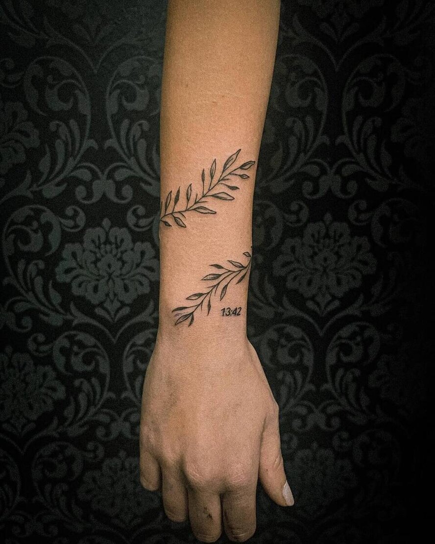 A beautiful Tattoo done by laura, one of Anker Tattoo & Piercings professional artists