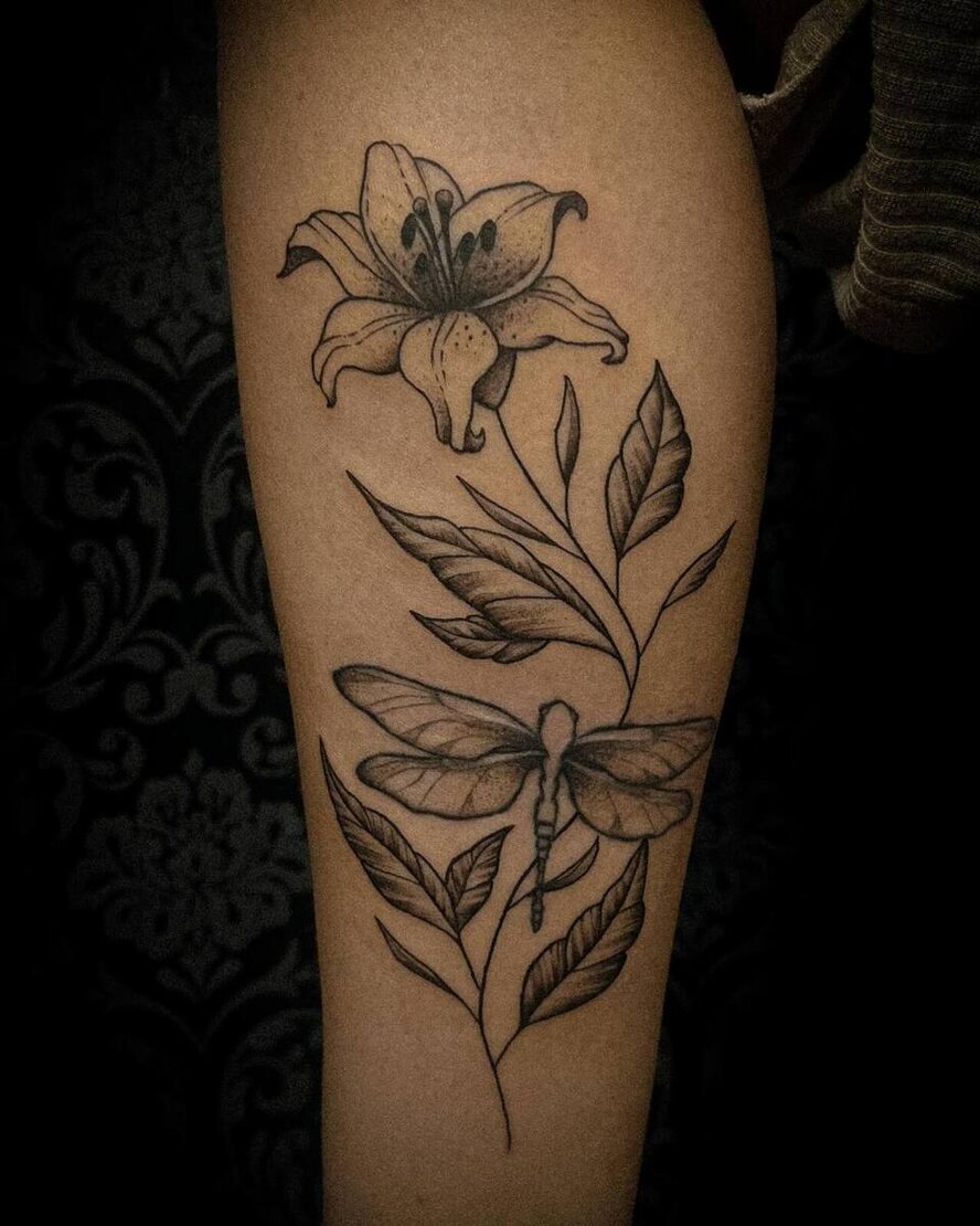 A beautiful Tattoo done by laura, one of Anker Tattoo & Piercings professional artists