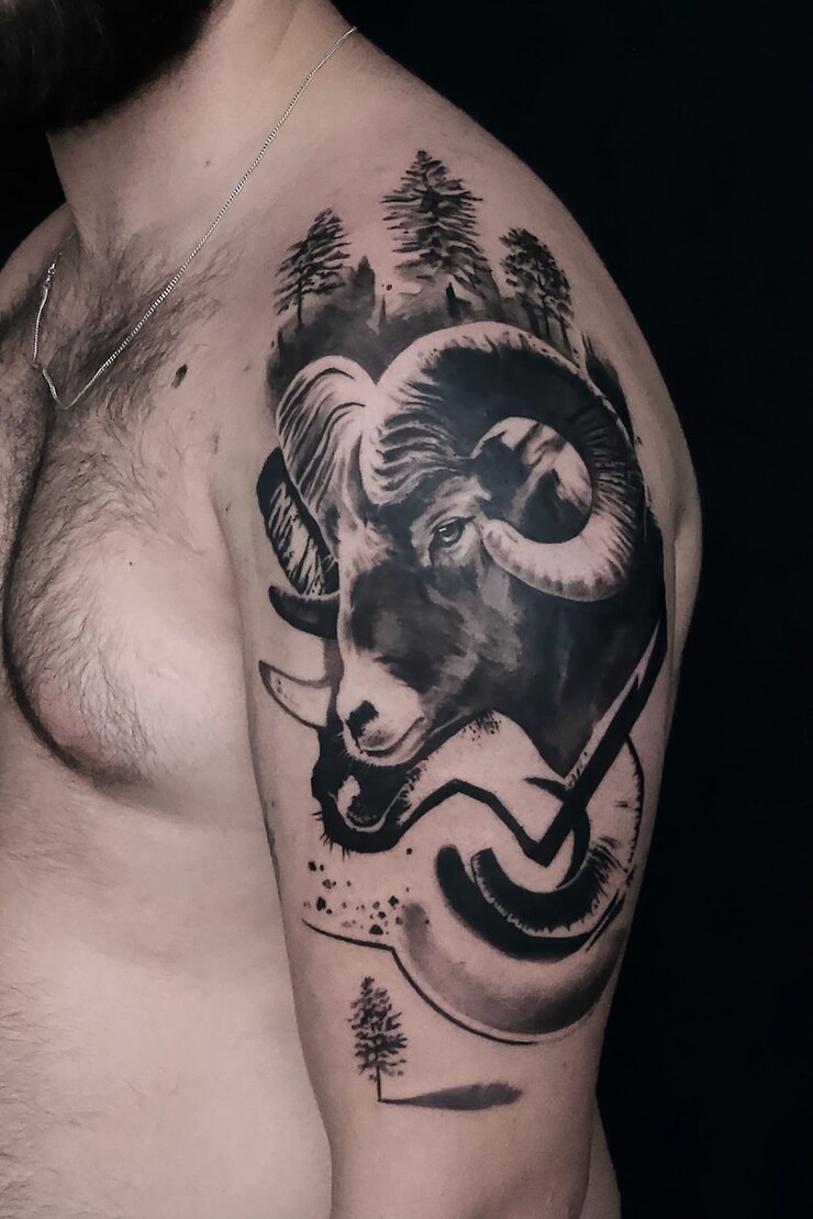 A beautiful Tattoo done by philipp, one of Anker Tattoo & Piercings professional artists