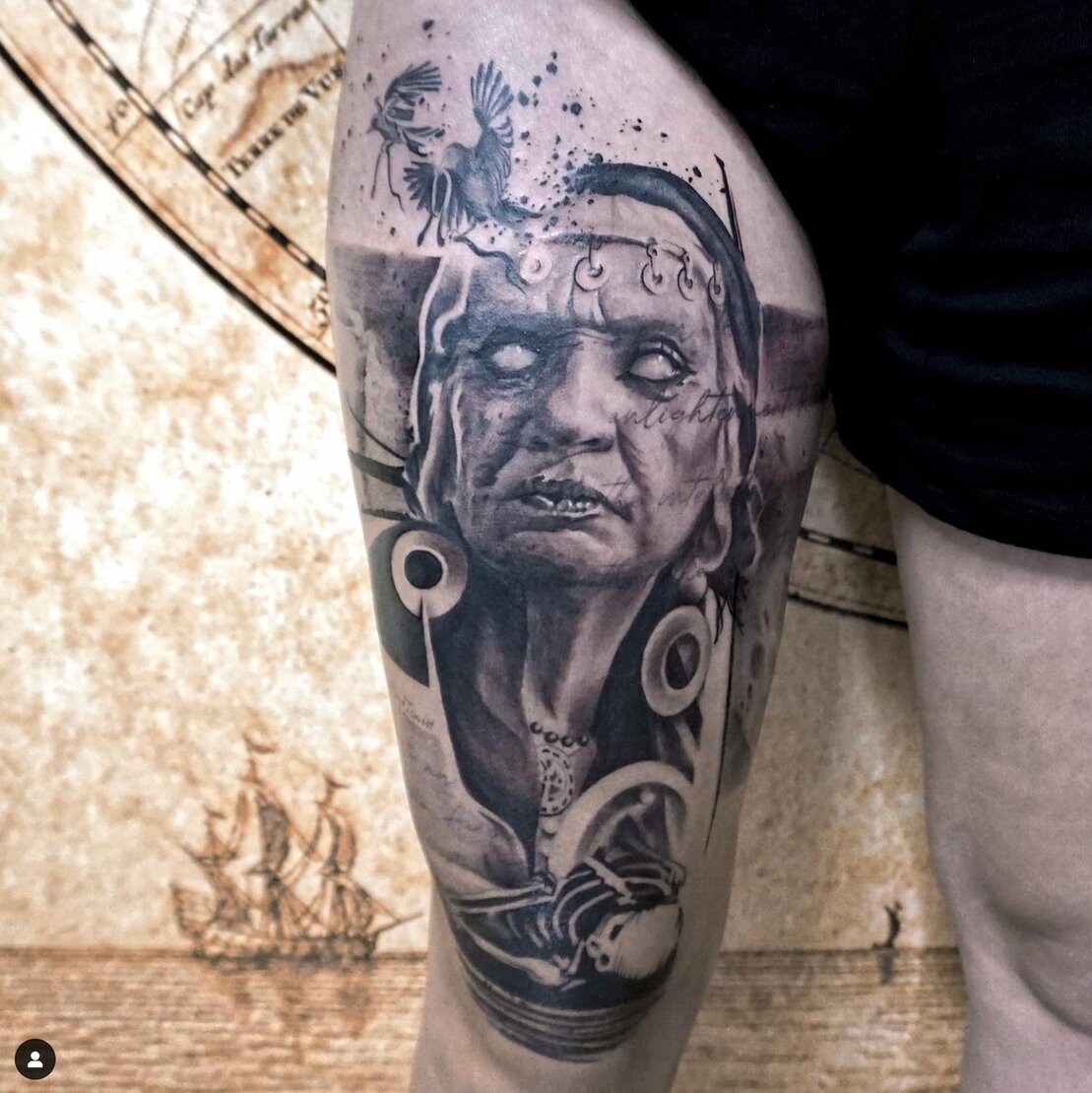 A beautiful Tattoo done by philipp, one of Anker Tattoo & Piercings professional artists