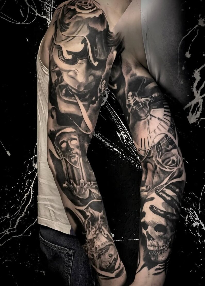 A beautiful Tattoo done by philipp, one of Anker Tattoo & Piercings professional artists