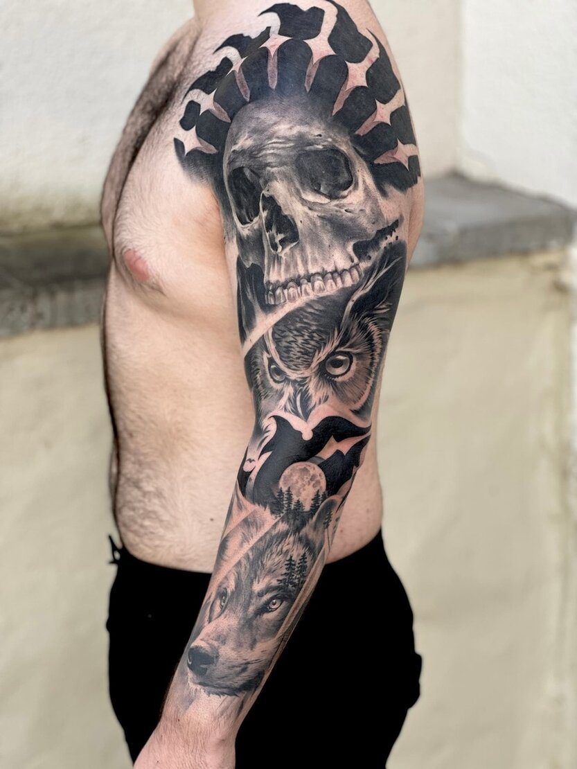 A beautiful Tattoo done by philipp, one of Anker Tattoo & Piercings professional artists